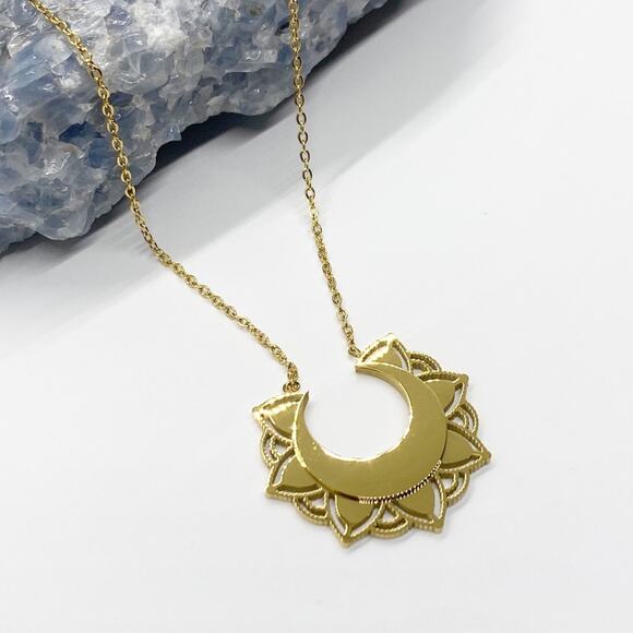 NEW Early Riser Sun Gold Layering Necklace - Picture 9 of 13